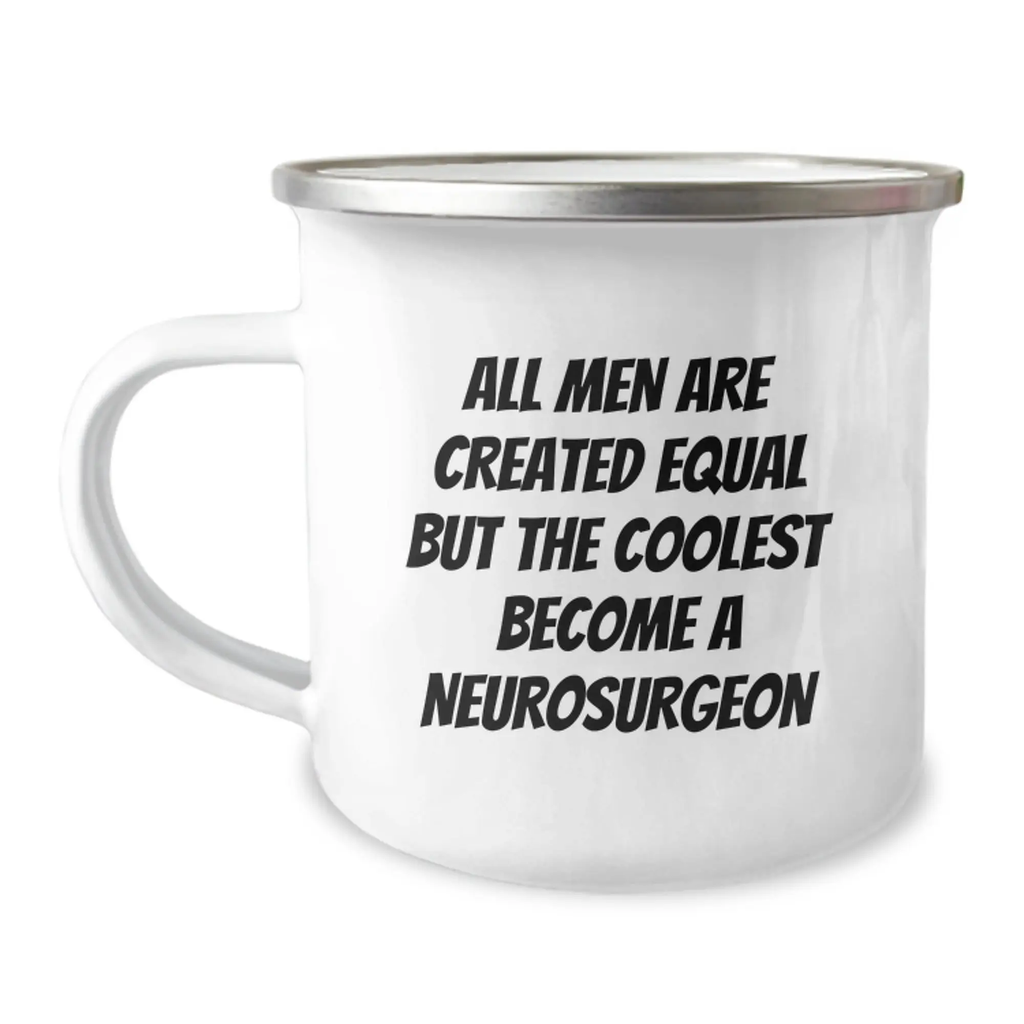 Inspiring Neurosurgeon Gifts for Men from Friends, Funny Camping Mug for Graduation Unique Occasions - Image 1