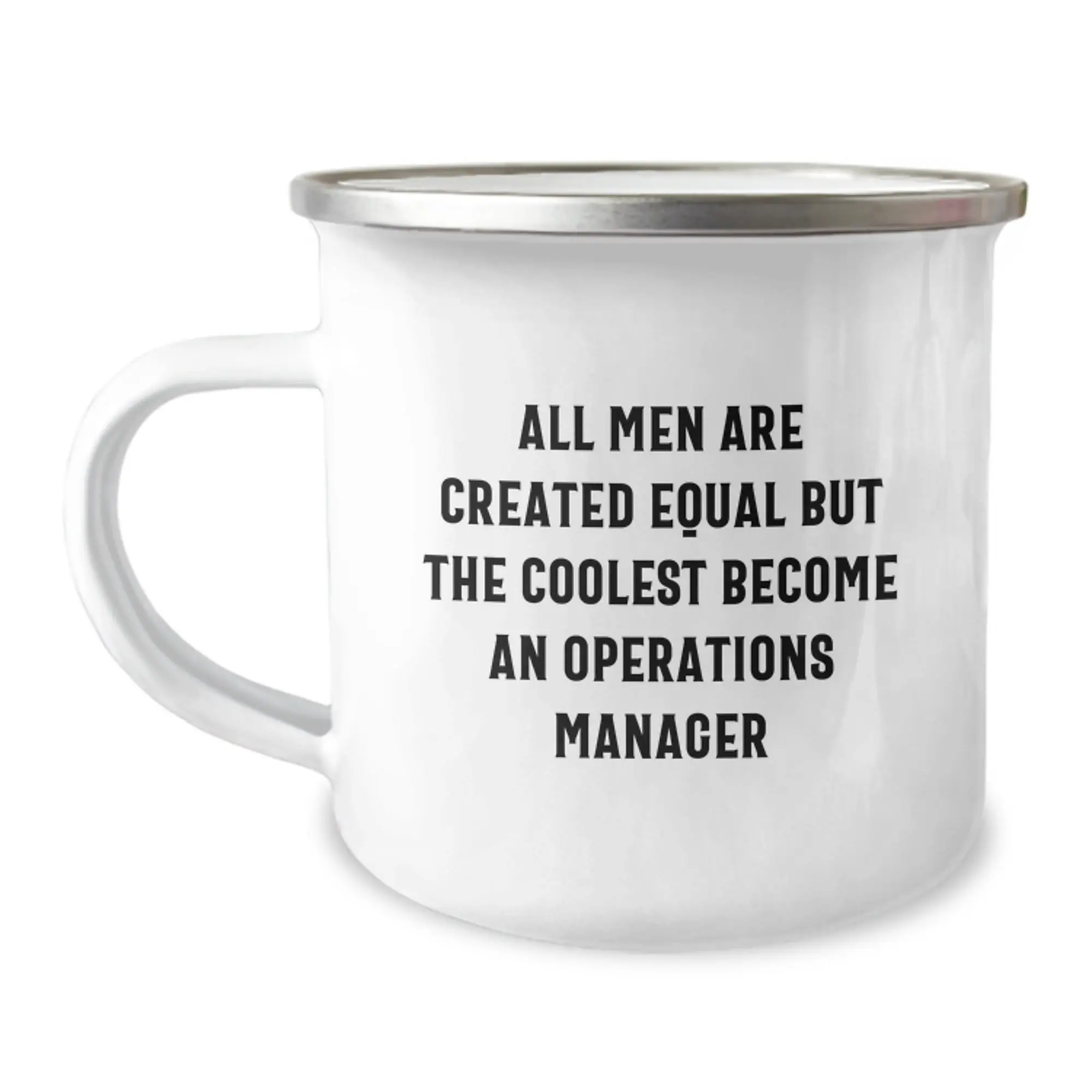 Funny Operations Manager Gifts for Men - Inspirational Camping Mug 'Become An Ops Manager' - Great Graduation Unique Gift Ideas from Friends - Image 1