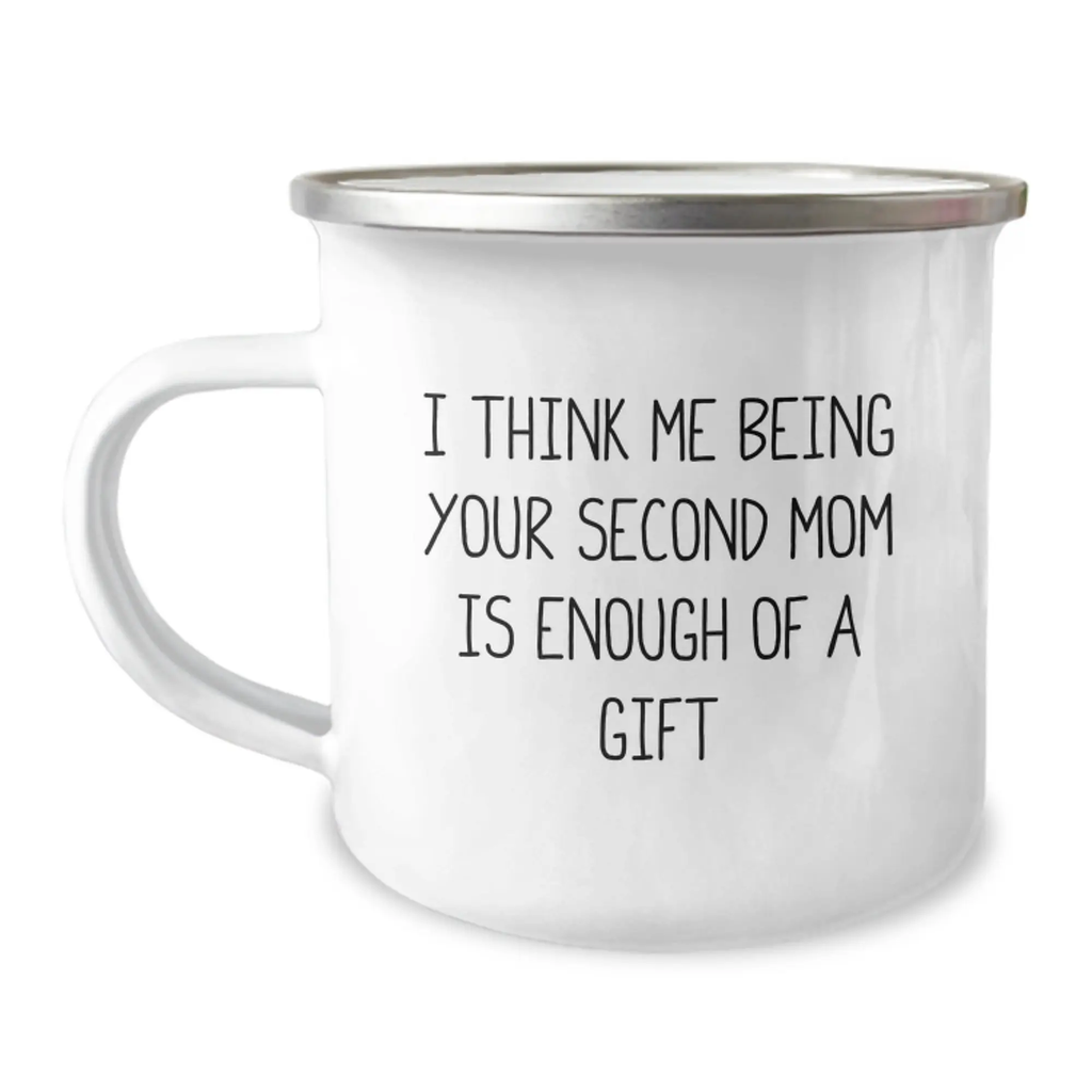 Birthday Gift Second Mom Camping Mug for Mom Present, Surprise - Image 1