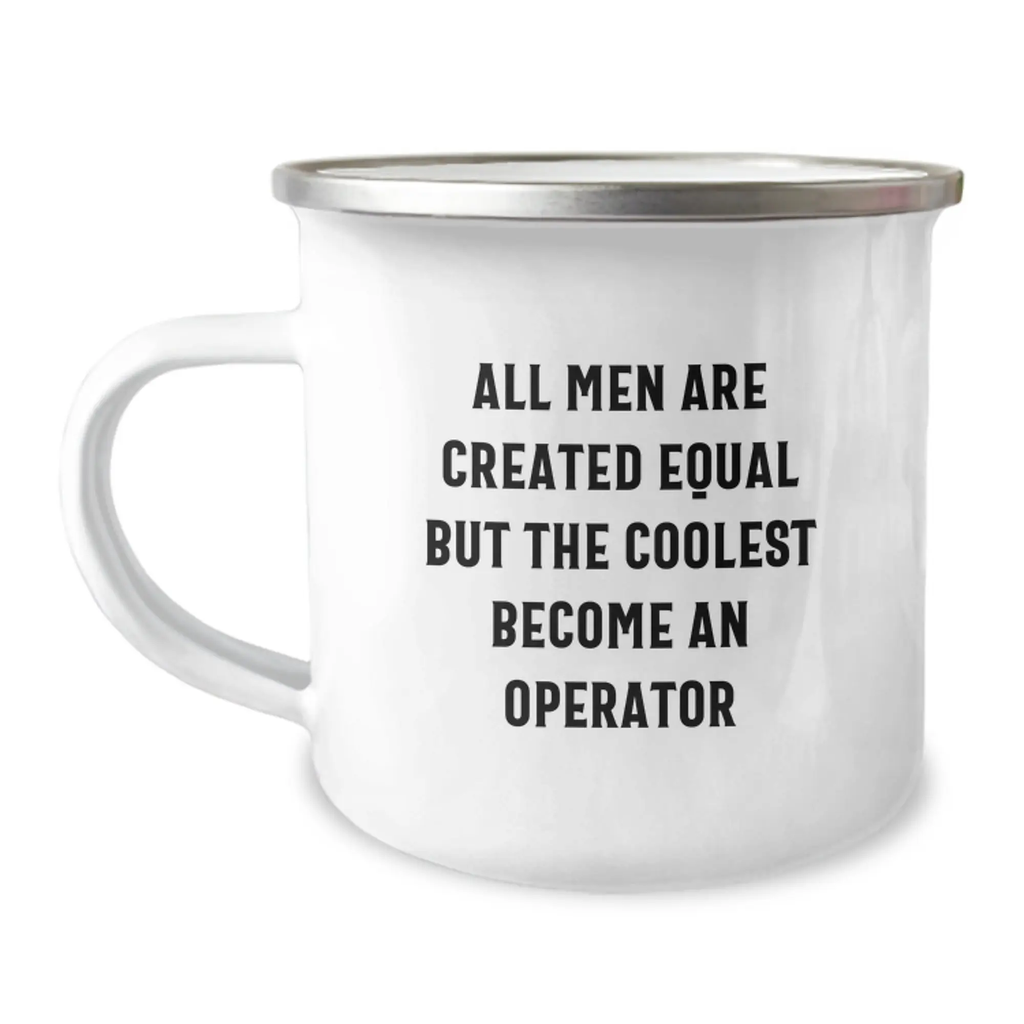 Operator Camping Mug, Funny Quirky Gifts from Men for Operator Dad on Father's Day - Image 1