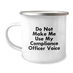 Birthday Gift for Her Compliance Officer Camping Mug Present - Image 1