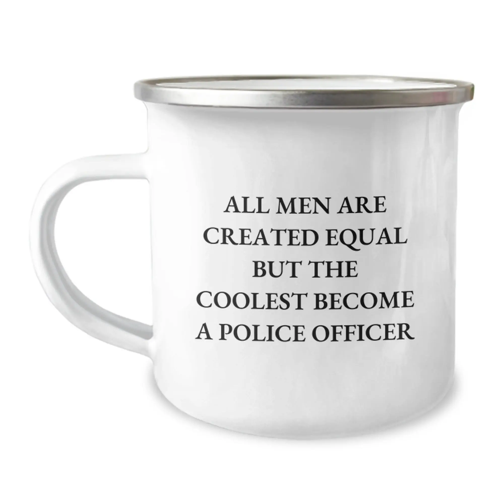 For Him Keepsake Police Officer Camping Mug – Christmas Gift - Image 1