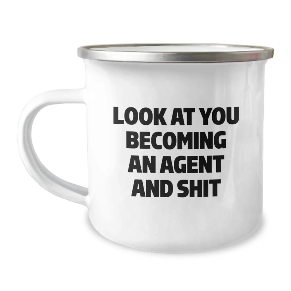 Bold Agent Camping Mug for Friends Novelty Birthday Unforgettable Gift - Image 1