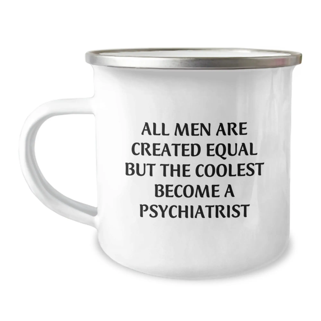 Psychiatrist Camping Mug – Birthday Gift for Coworkers – Idea Keepsake - Image 1