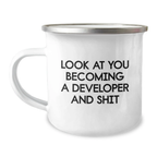 Funny Developer Gifts from Men to Family Members - Developer Camping Mug for Mother's Day Unique Gifts - Image 1