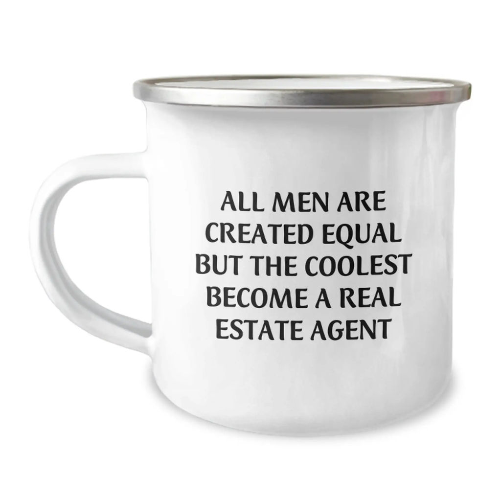 Real Estate Agent Gift for Him - All Men Are Created Equal Keepsake - Image 1