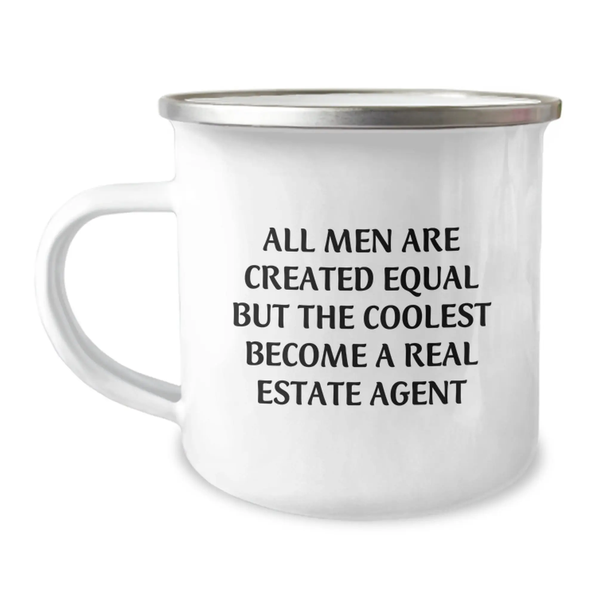 Real Estate Agent Gift for Him - All Men Are Created Equal Keepsake - Image 1