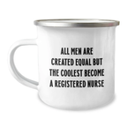 Humorous Registered Nurse Camping Mug Novelty Birthday Gift for Friends - Image 1