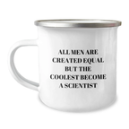 For Him Keepsake Birthday Gift Scientist Camping Stainless Mug - Image 1