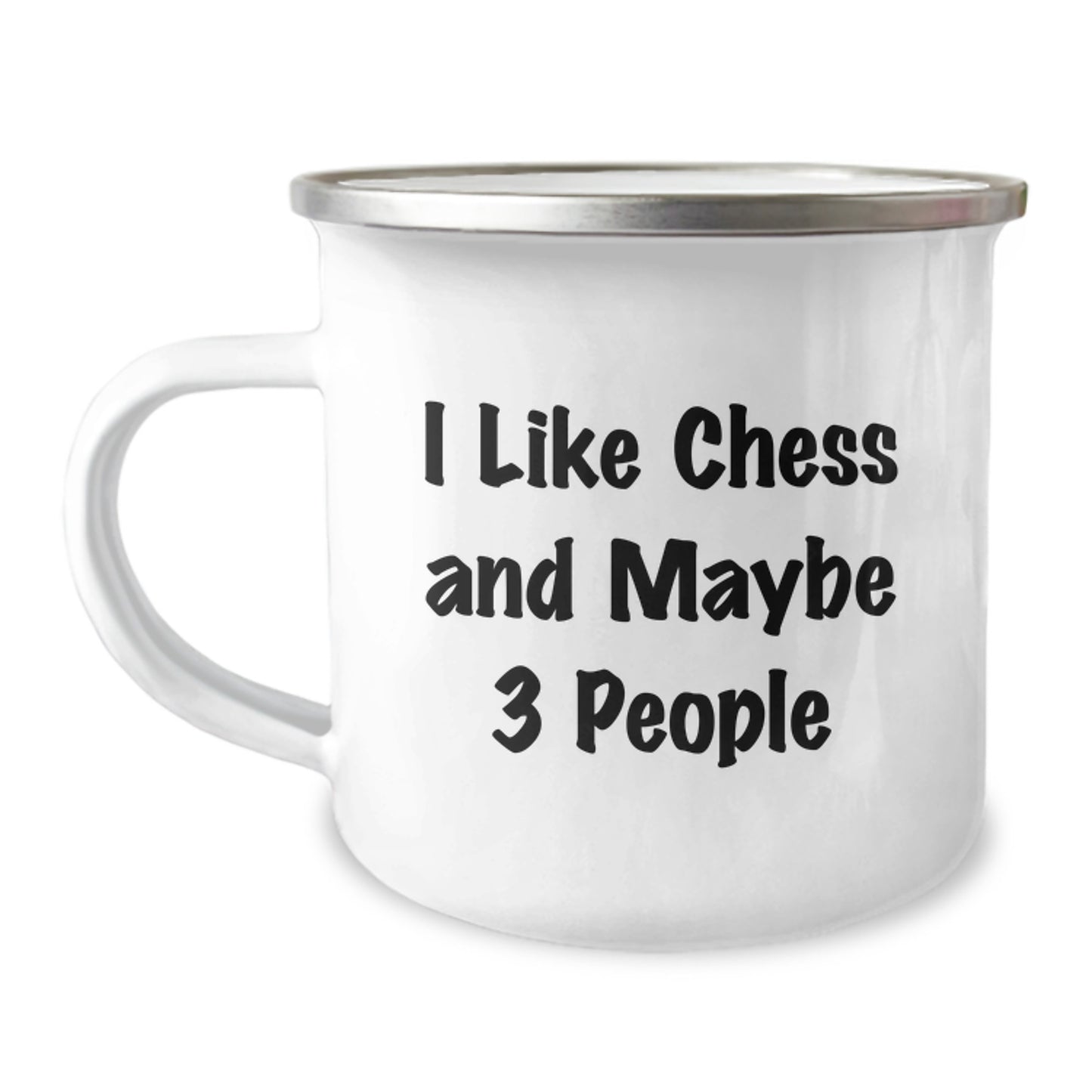 Funny Chess Camping Mugs for Men - Unique Christmas Unique Gifts from Friends to Family Members Who Like Chess - 12 Oz Stainless Steel - Image 1