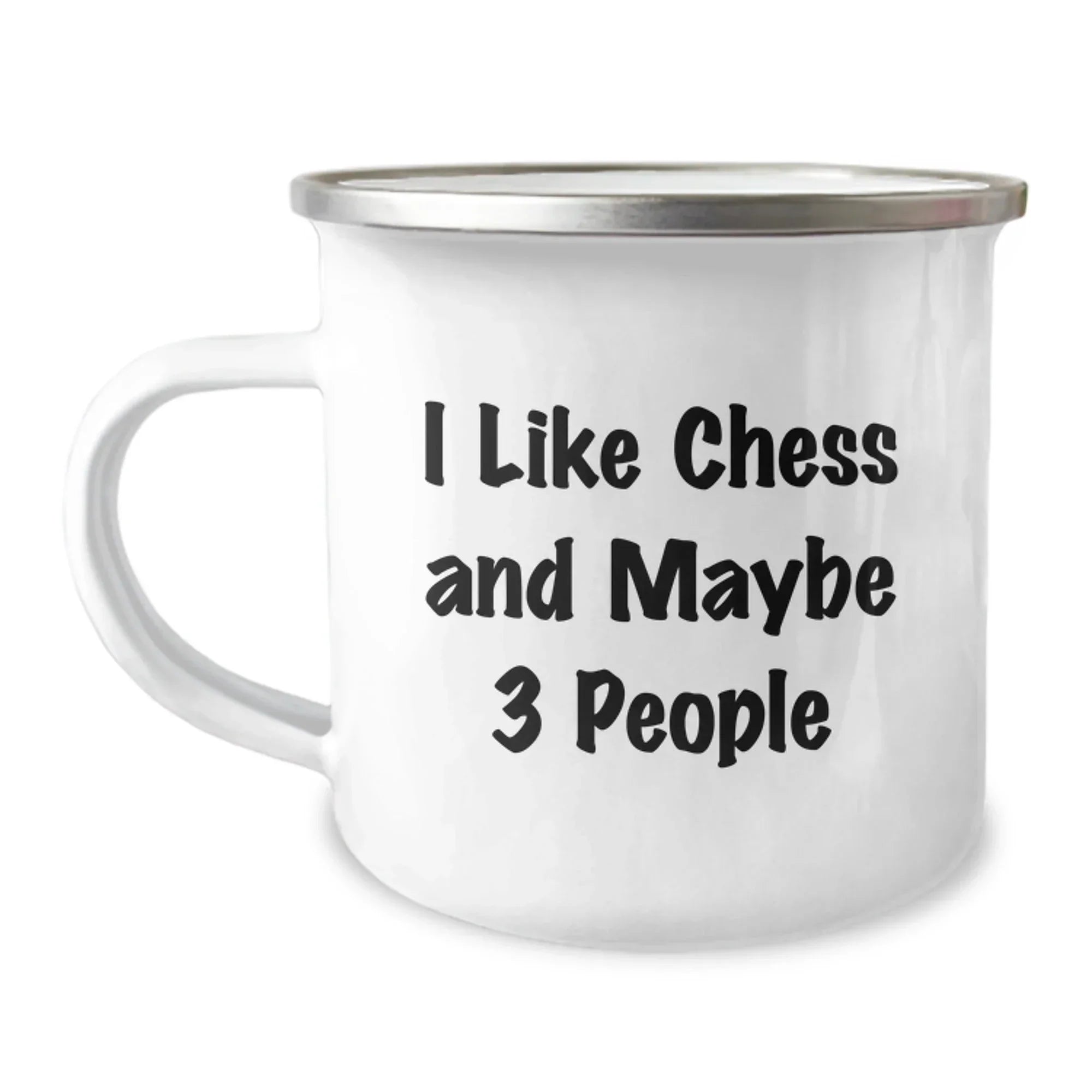 Funny Chess Camping Mugs for Men - Unique Christmas Unique Gifts from Friends to Family Members Who Like Chess - 12 Oz Stainless Steel