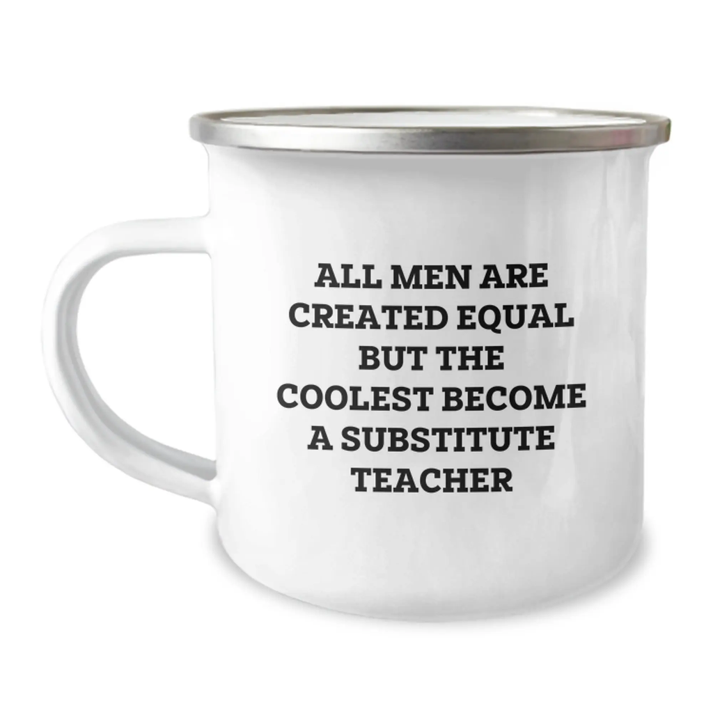Substitute Teacher Gift For Him - All Cool Teachers Quote Keepsake - Image 1