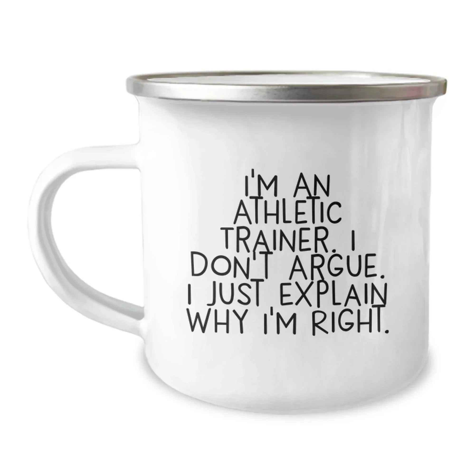 Funny Athletic Trainer Gifts from Friends and Family for Men Women - Christmas Unique Gifts for Athletic Trainer Camping Mug