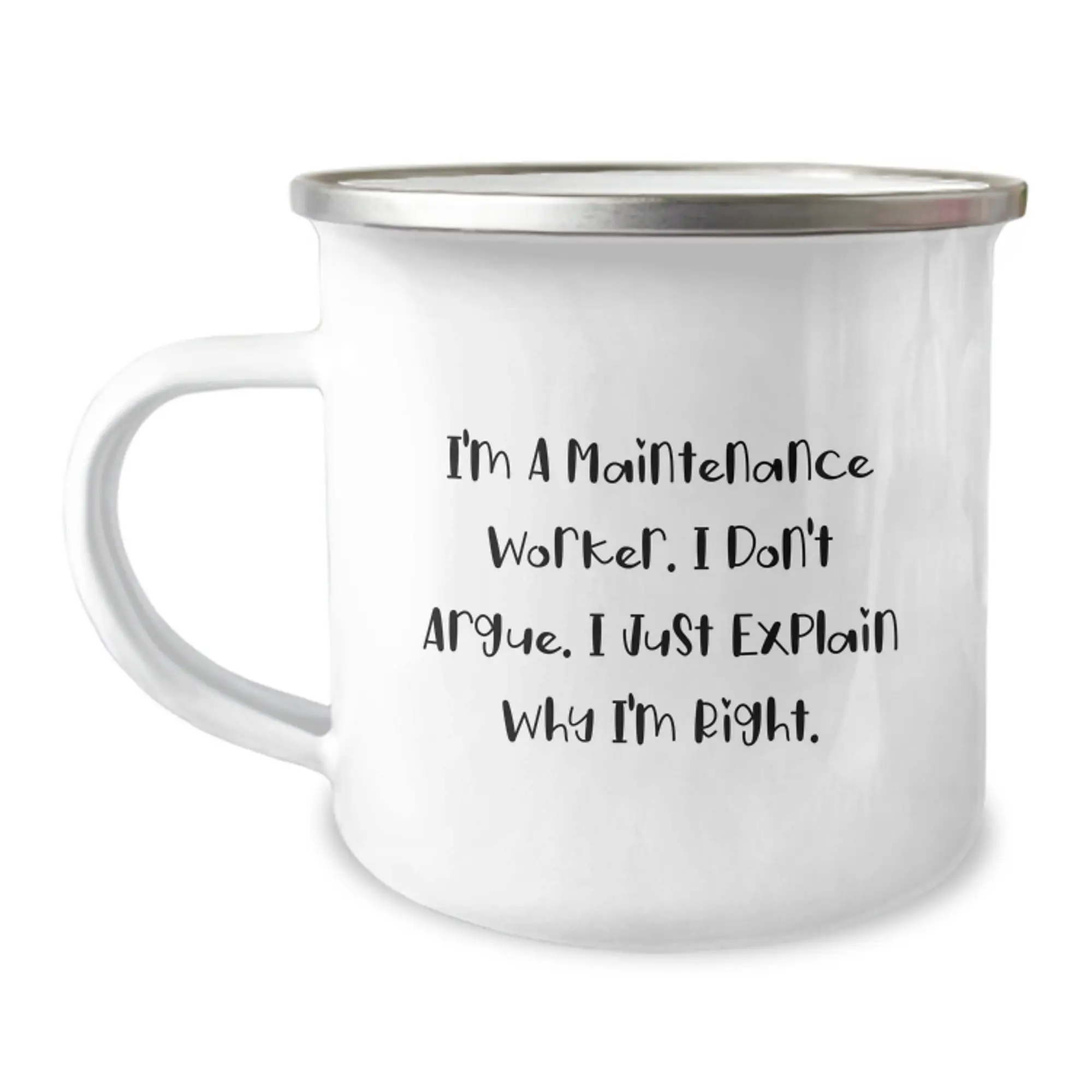Maintenance Worker Keepsake Camping Mug for Him Birthday Gift - Image 1