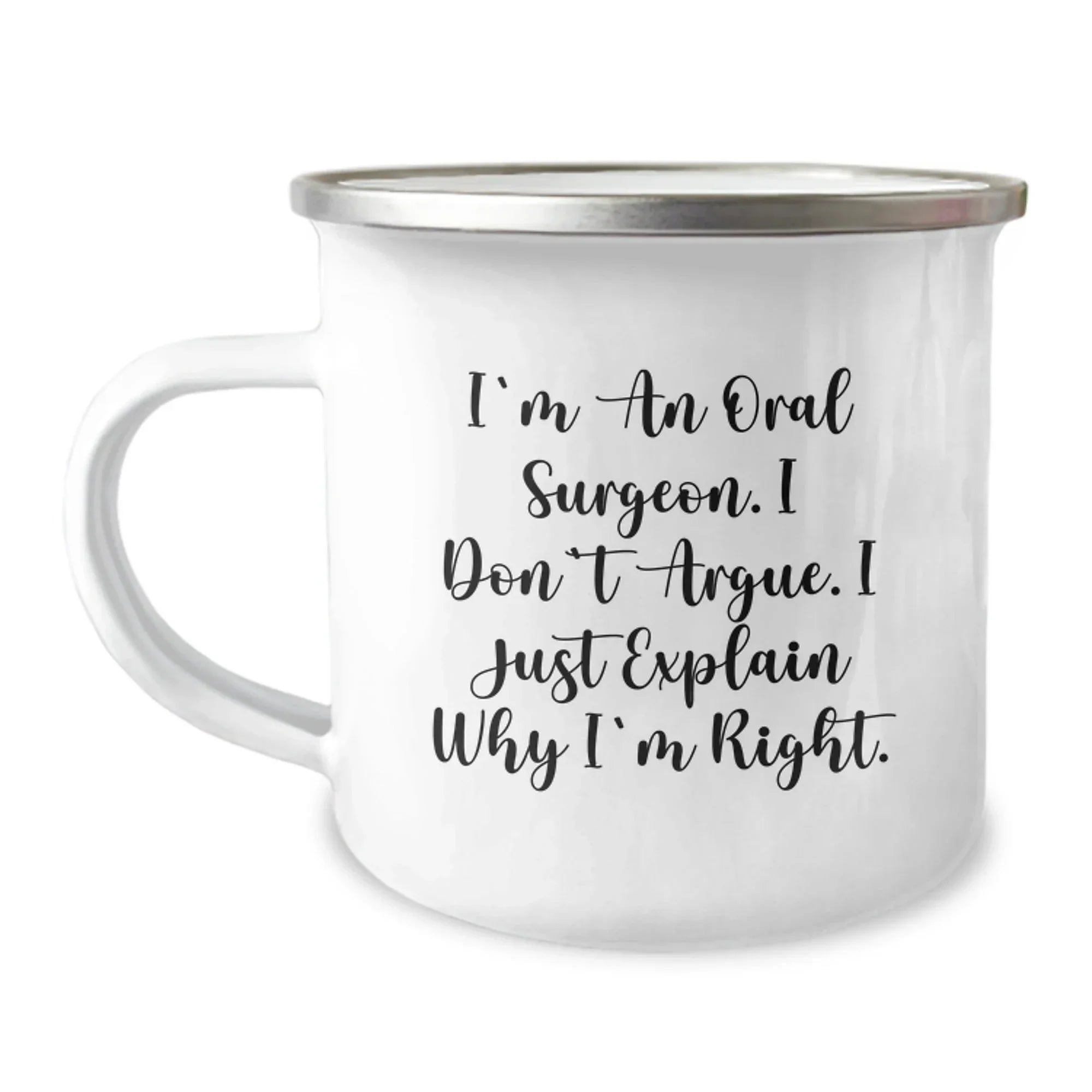 Funny Oral Surgeon Mugs Gifts from Men to Family, Unique Christmas Unique Gifts for Oral Surgeon, Camping Mug Quote I'm An Oral Surgeon