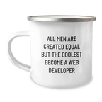 Funny Web Developer Gifts for Men, Unique Camping Mugs with Inspirational Quote, Gifts from Family, Father's Day Unique Gift Ideas for Web Developer Dad - Image 1