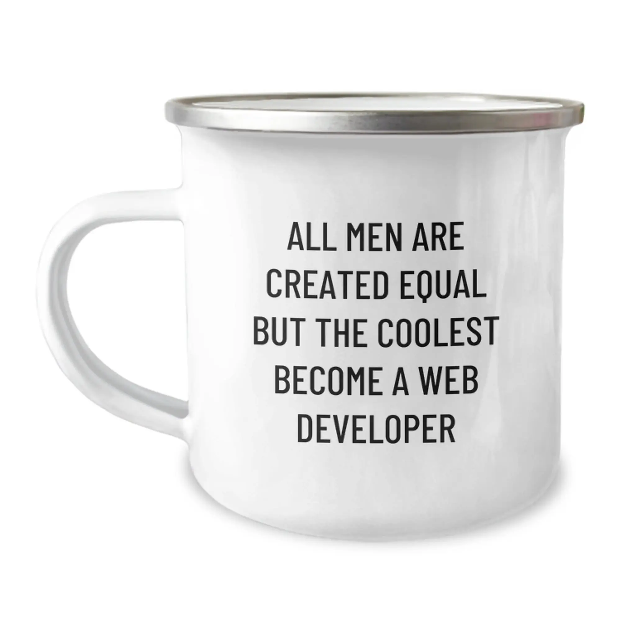 Funny Web Developer Gifts for Men, Unique Camping Mugs with Inspirational Quote, Gifts from Family, Father's Day Unique Gift Ideas for Web Developer Dad - Image 1