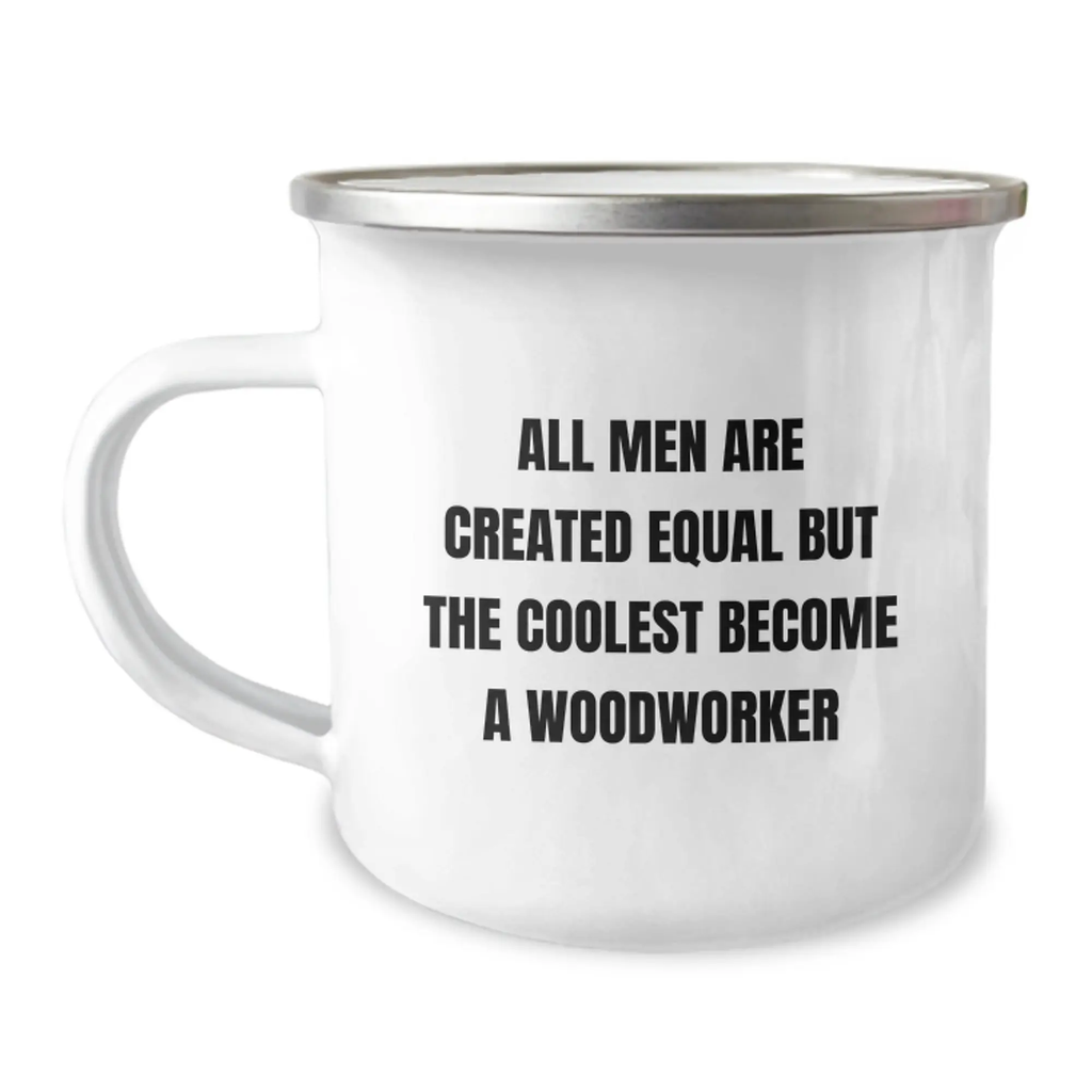 Woodworker Keepsake Camping Mug for Him Stainless Steel Graduation Gift - Image 1