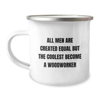 Woodworker Keepsake Camping Mug for Him Stainless Steel Graduation Gift - Image 1