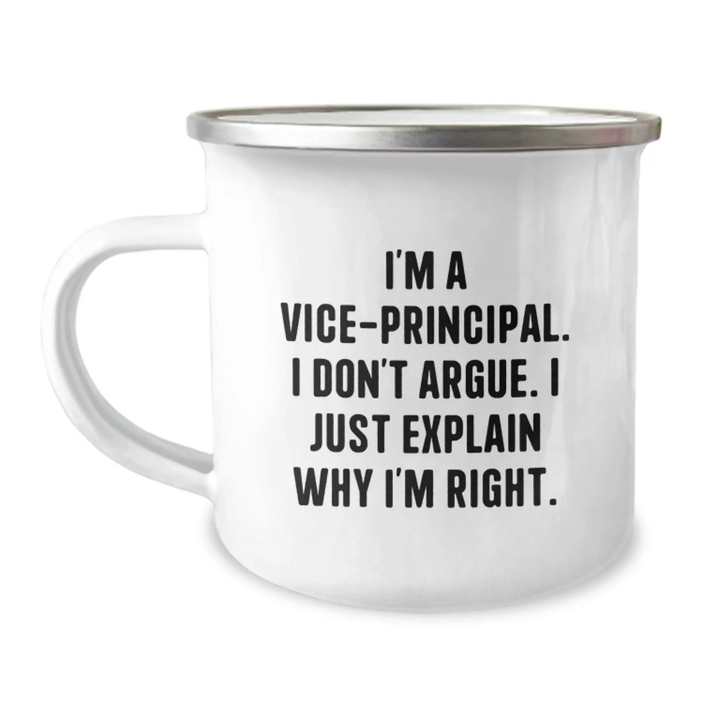Funny Vice-principal Gifts from Friends, Vice-principal Birthday Unique Gifts, Vice-principal Camping Mug for Vice-principal - Image 1