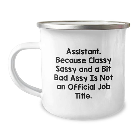 Funny Assistant Gifts for Men, Unique Camping Mug for Assistant, Christmas Unique Gifts - Image 1