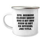 Funny CFO Gifts from Men - CFO Camping Mug for Women - Mother's Day Unique Gifts - Image 1
