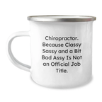 Chiropractor Gifts from Friends for Chiropractor Men Funny Quote, Graduation Unique Gifts for Chiropractor, Camping Mug for Chiropractor - Image 1