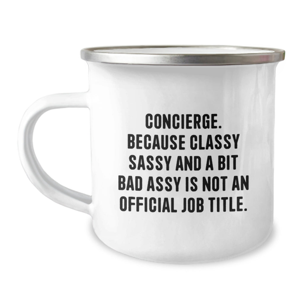 Concierge Camping Mug Gift for Him - A Classy Present for Him - Image 1
