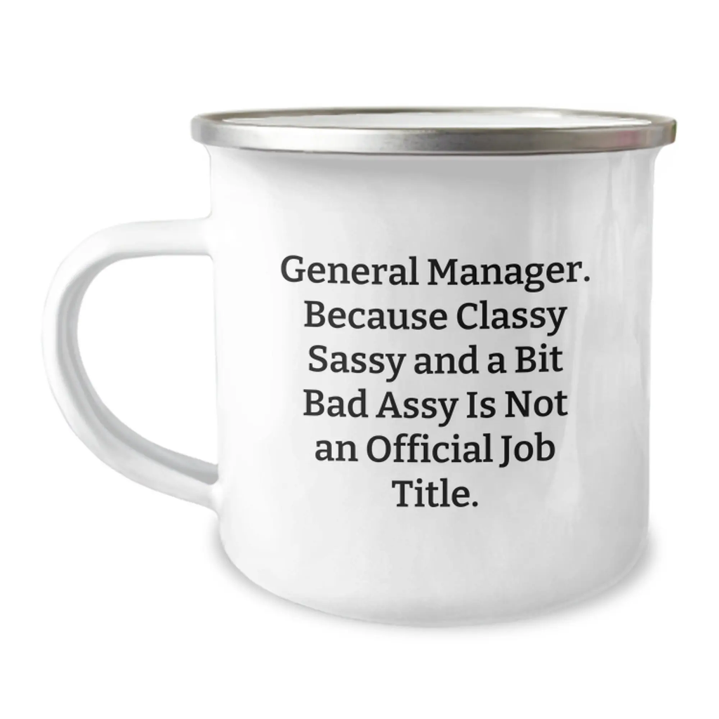 Birthday Gift for Her General Manager Camping Stainless Mug Present - Image 1