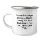 Birthday Gift for Her General Manager Camping Stainless Mug Present - Image 1