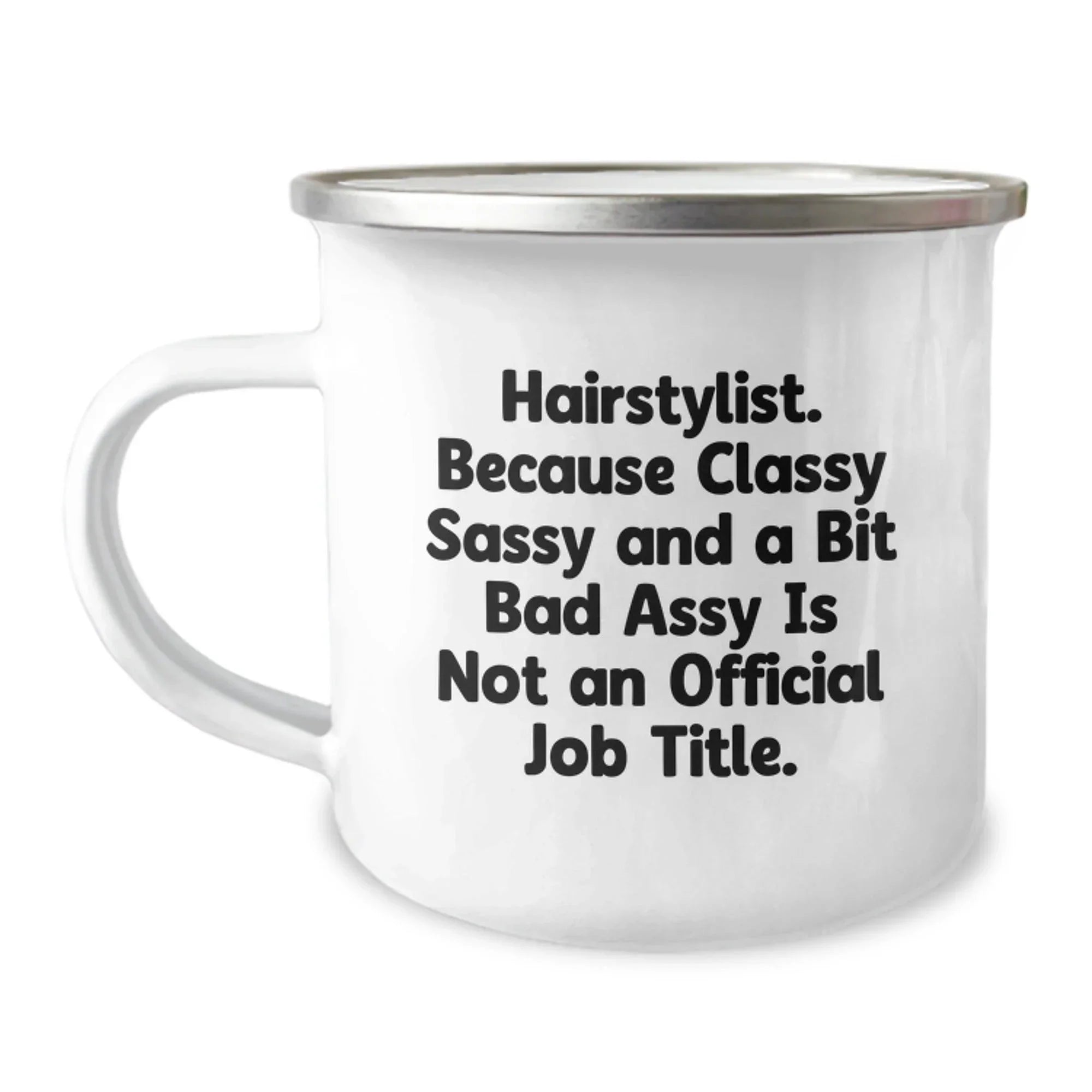 Funny Hairstylist Gifts from Men, Unique Christmas Unique Gifts for Hairstylists, Stylish Camping Mugs with Quirky Humor
