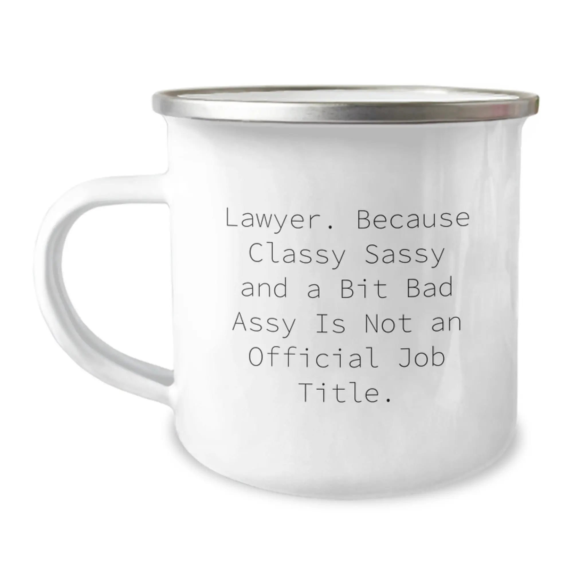 Lawyer Keepsake Camping Mug for Him Birthday Gift Boldly Chic - Image 1
