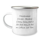 Funny Maintenance Worker Gifts for Him - Sassy Humor Christmas Unique Mug with Quote - Gifts from Men to Friends