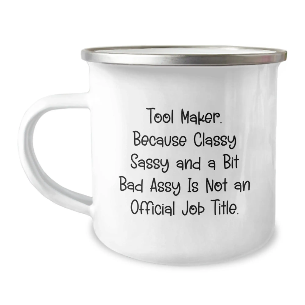 Birthday Gift Camping Mug for Her Tool Maker Present - Image 1