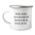 Funny Welder Gifts from Friends for Welder Men Camping Mug - Unique Christmas Unique Gifts for Men