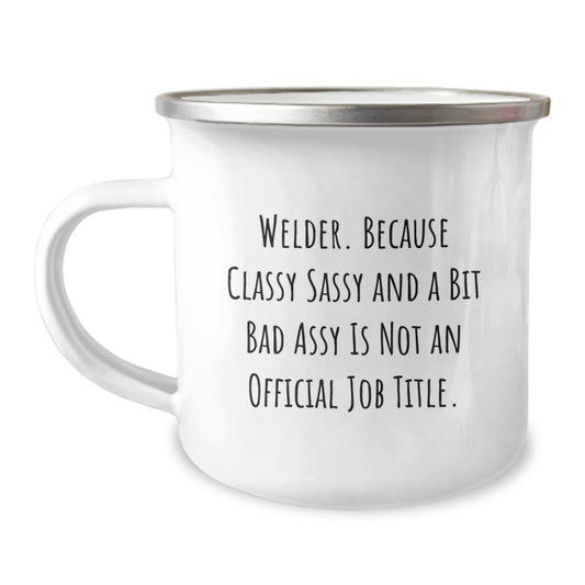 Funny Welder Gifts from Friends for Welder Men Camping Mug - Unique Christmas Unique Gifts for Men - Image 1