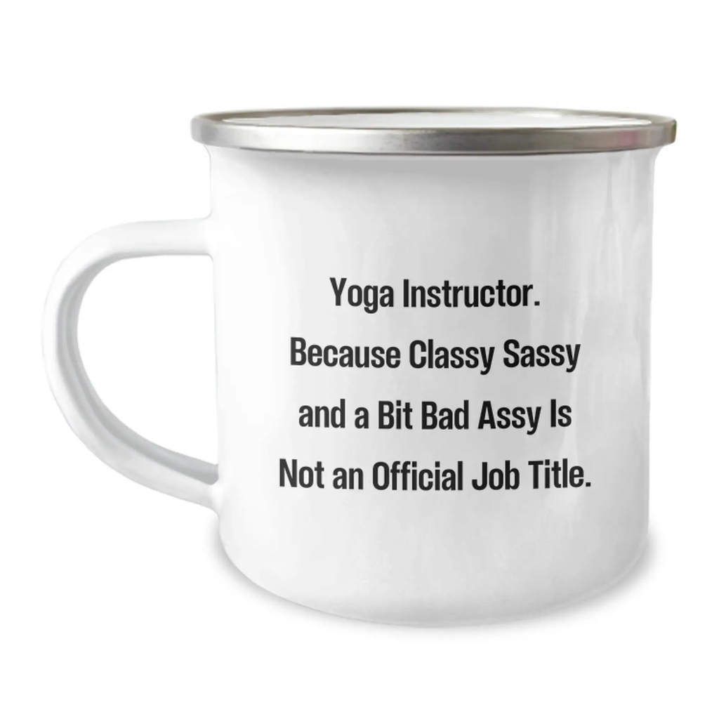 Birthday Gift Yoga Instructor Camping Mug for Her Present - Image 1