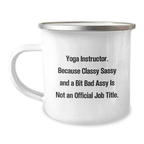 Birthday Gift Yoga Instructor Camping Mug for Her Present - Image 1