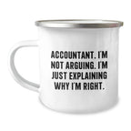 Funny Accountant Gifts for Men, Christmas Unique Presents from Friends, Accountant Sarcasm Mug I'm Not Arguing I'm Just Explaining