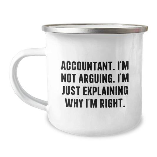 Funny Accountant Gifts for Men, Christmas Unique Presents from Friends, Accountant Sarcasm Mug I'm Not Arguing I'm Just Explaining - Image 1