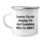 For Him Keepsake Birthday Gift Lawyer Mug – I'm Not Arguing Today - Image 1