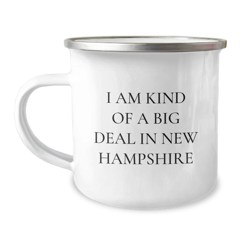 New Hampshire Camping Mug Gift for Him - A Humorous Keepsake - Image 1