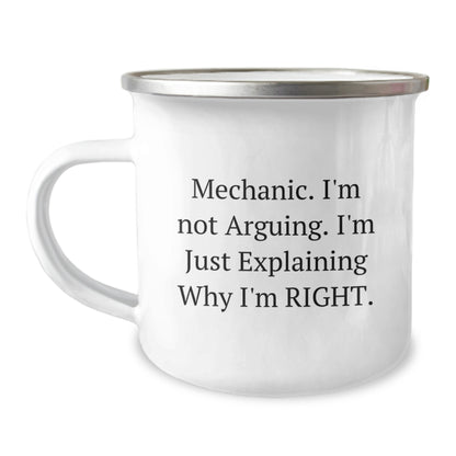 Funny Mechanic Gifts, Perfect for Mechanic Friends and Family - Camping Mug, Mechanic Humor, Christmas Unique Gifts from Men, for Men - Image 1