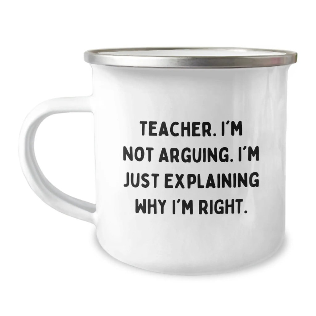 Teacher Keepsake Camping Mug for Him Birthday Gift – Durable Stainless - Image 1