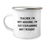 Teacher Keepsake Camping Mug for Him Birthday Gift – Durable Stainless - Image 1