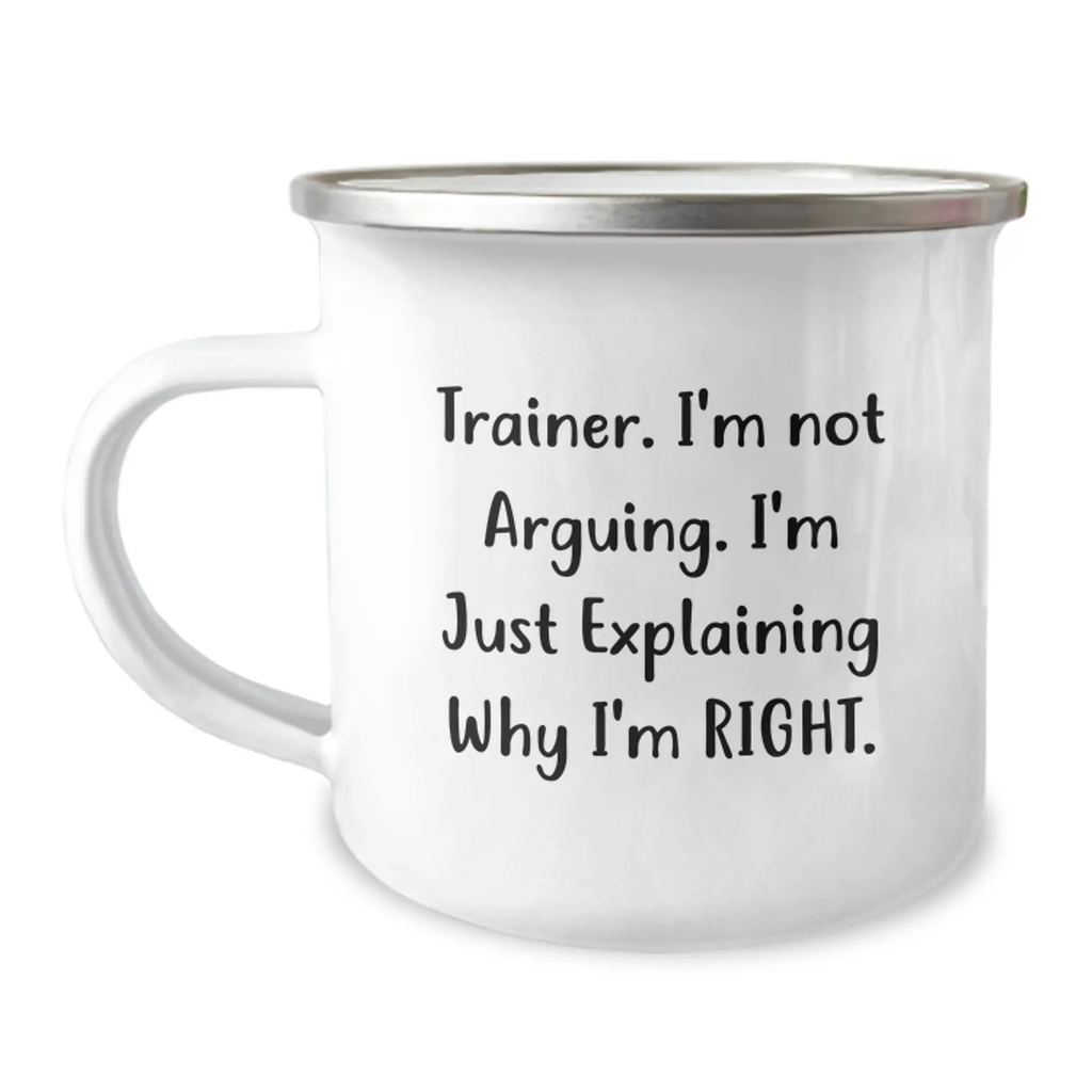 Trainer Keepsake Camping Mug for Him Birthday Gift – Surprising Humor - Image 1