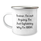 Trainer Keepsake Camping Mug for Him Birthday Gift – Surprising Humor - Image 1