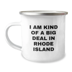 Rhode Island Keepsake Camping Mug for Him Birthday Gift with Quote - Image 1