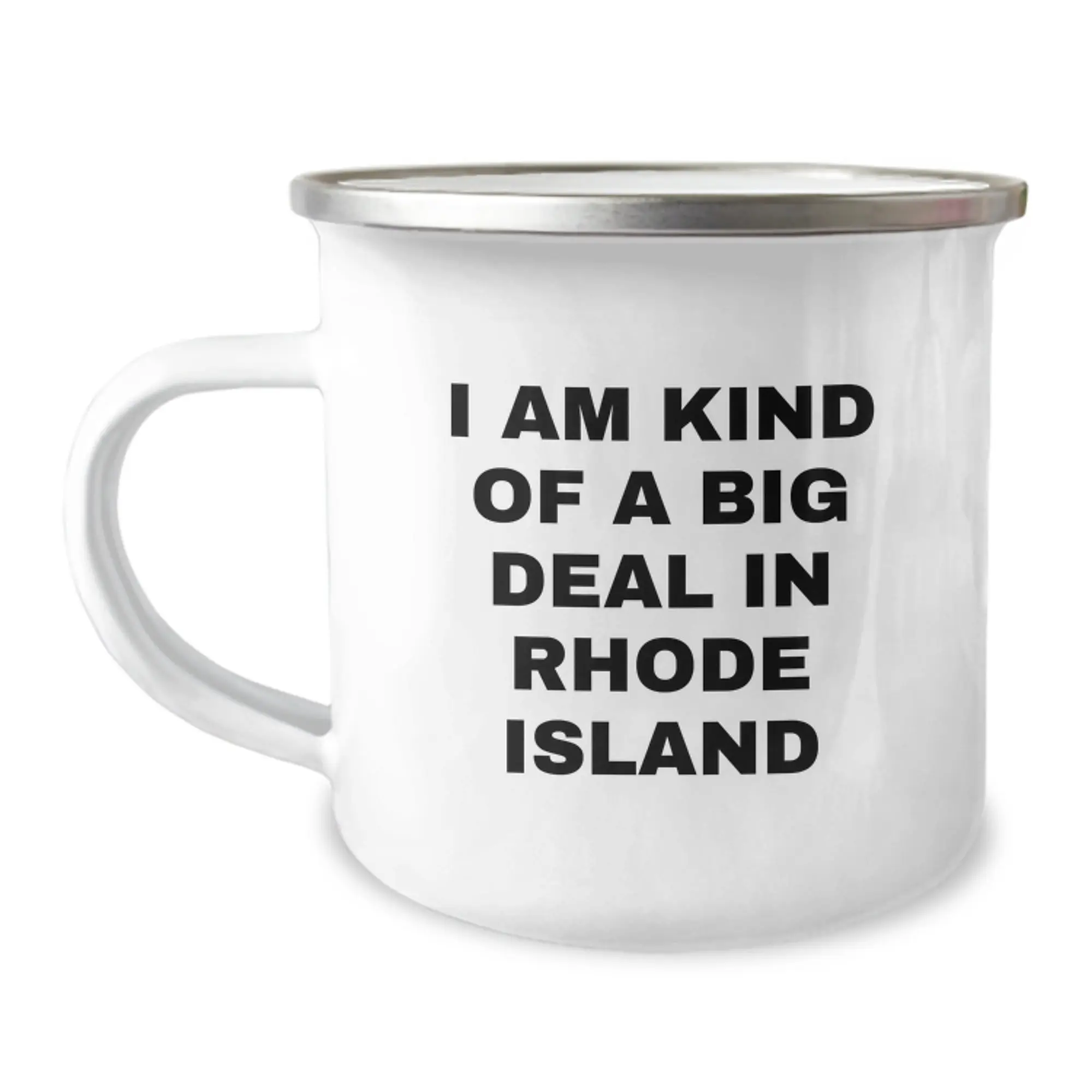 Rhode Island Keepsake Camping Mug for Him Birthday Gift with Quote - Image 1
