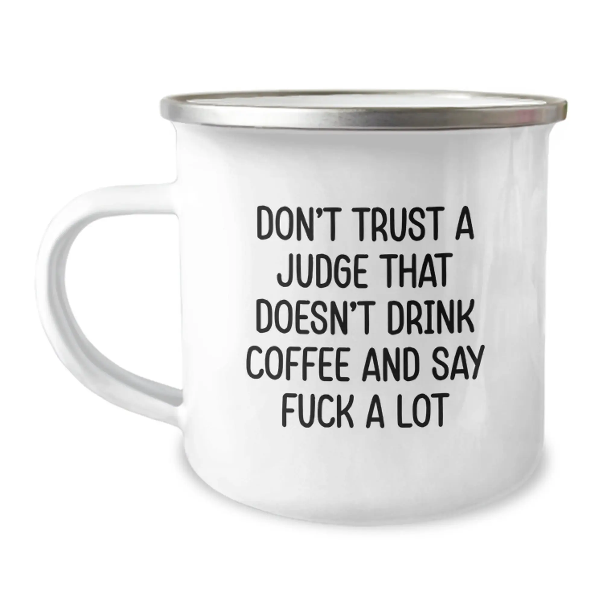 Birthday Gift Camping Mug for Her – Judge Coffee Humor Present - Image 1